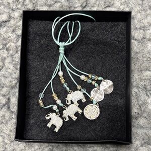 Silver Elephant Charm necklace
